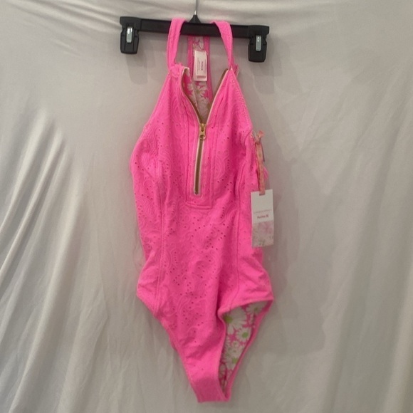 NWT LoveShackFancy x Hurley Eyelet Paisley One-Piece, XS - Picture 7 of 13